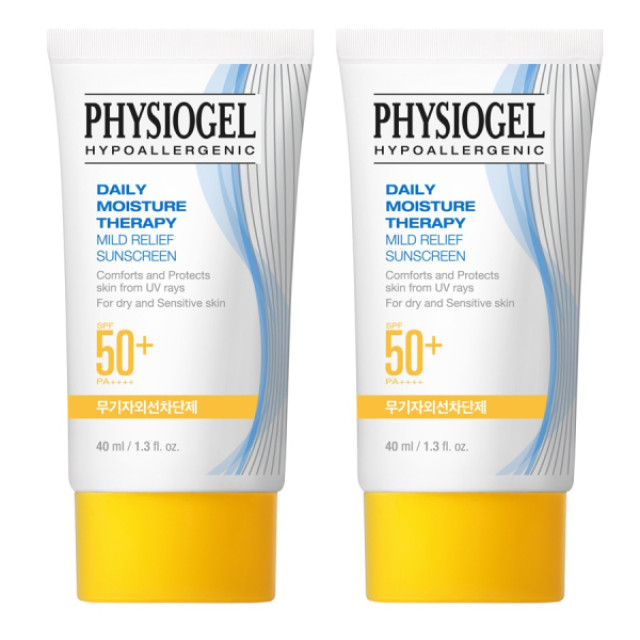 Physiogel潔美淨 低敏全物理保濕防曬霜SPF50+PA++++ 2入組